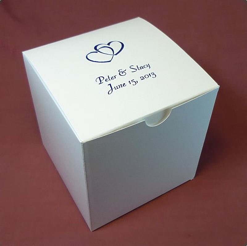 Personalized Favor Box 4 x 4 x 4" / 25 Boxes