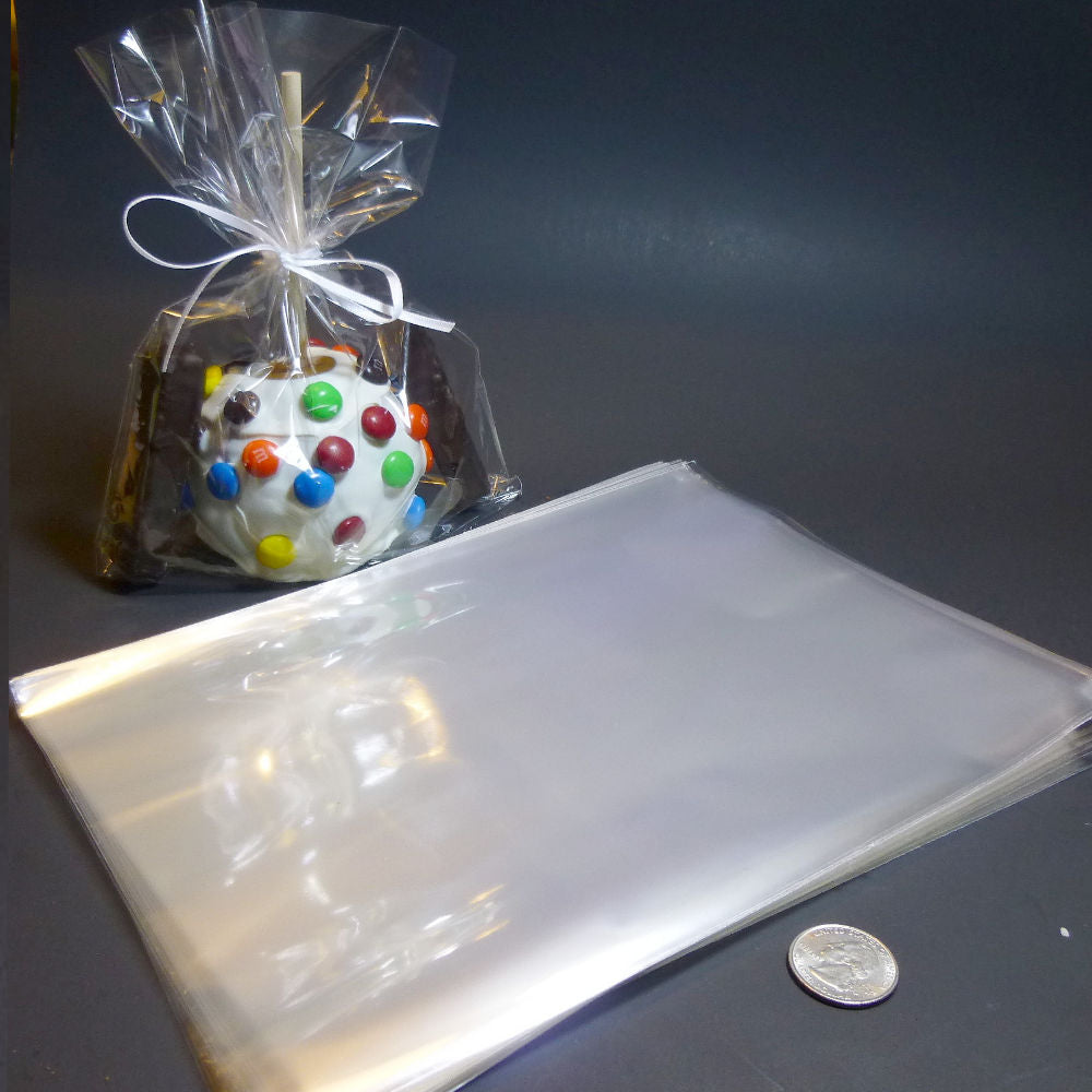 Clear 1.5mil Polypropylene 'Cellophane' Favor Treat Bags 7 x 10" / 50 Bags