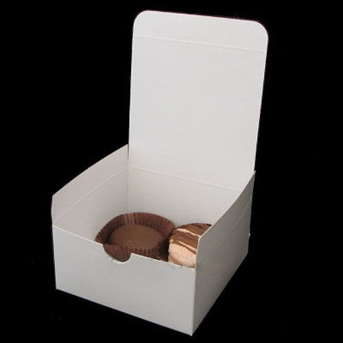 White Tuck Top Gift Box - 4x4x2" / 10 Boxes