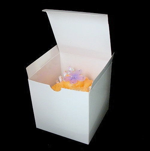 White Tuck Top Gift Box - 4x4x4" / 10 Boxes