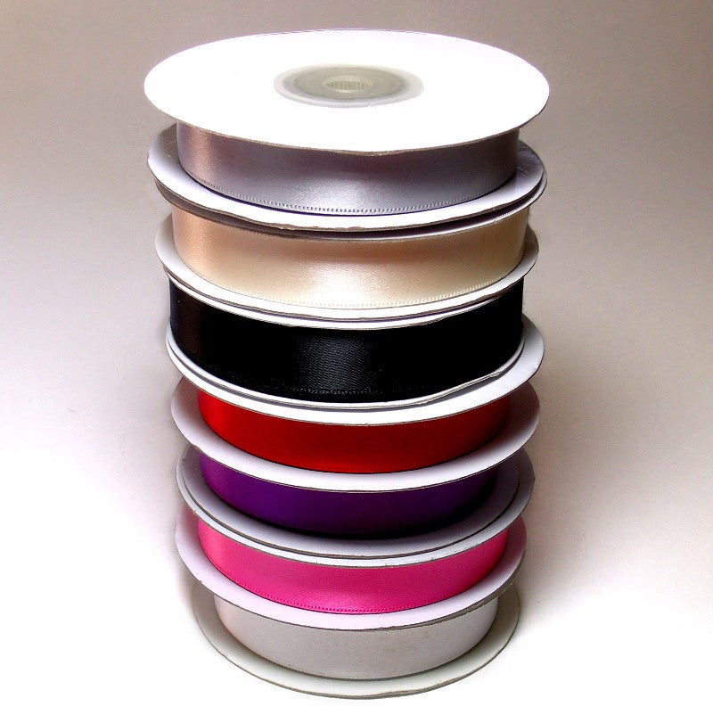 Polyester Single Face Satin Ribbon / 5/8" x 25 yards