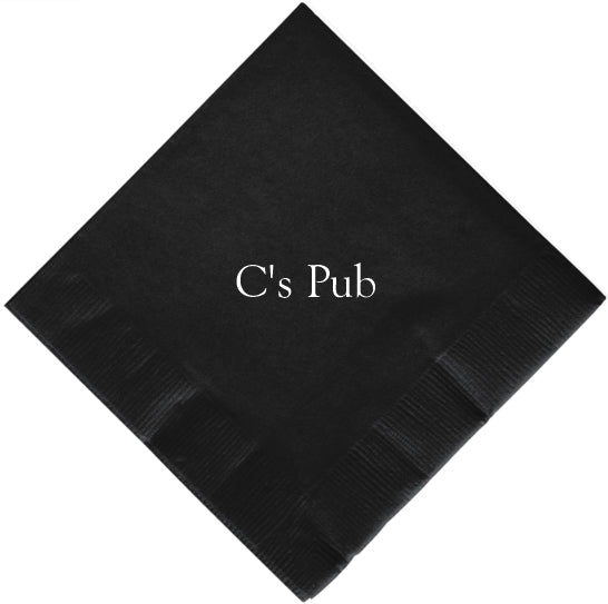 Personalized Beverage Napkin - 1 Line / 50 Napkins