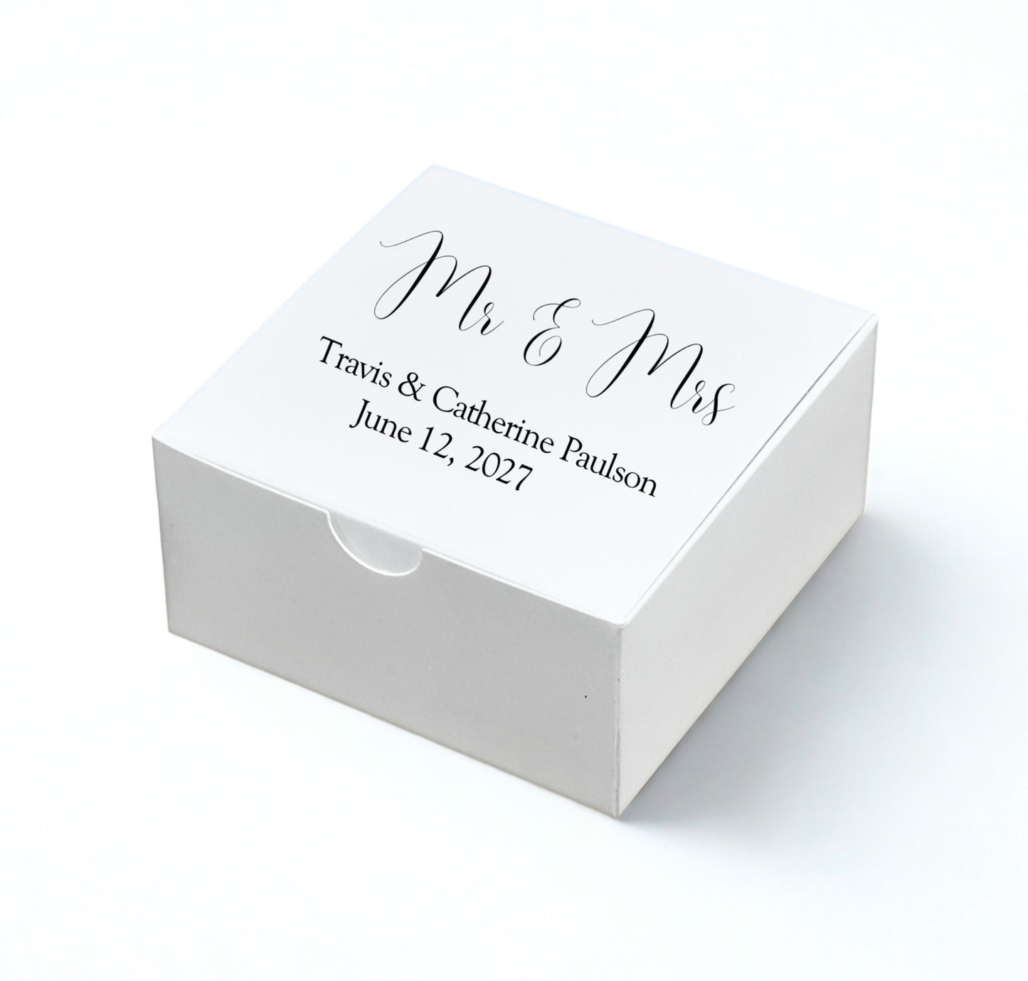 Personalized Favor Box 4 x 4 x 2" / 25 Boxes