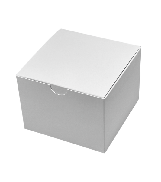 White Tuck Top Gift Box - 4x4x3" / 10 Boxes