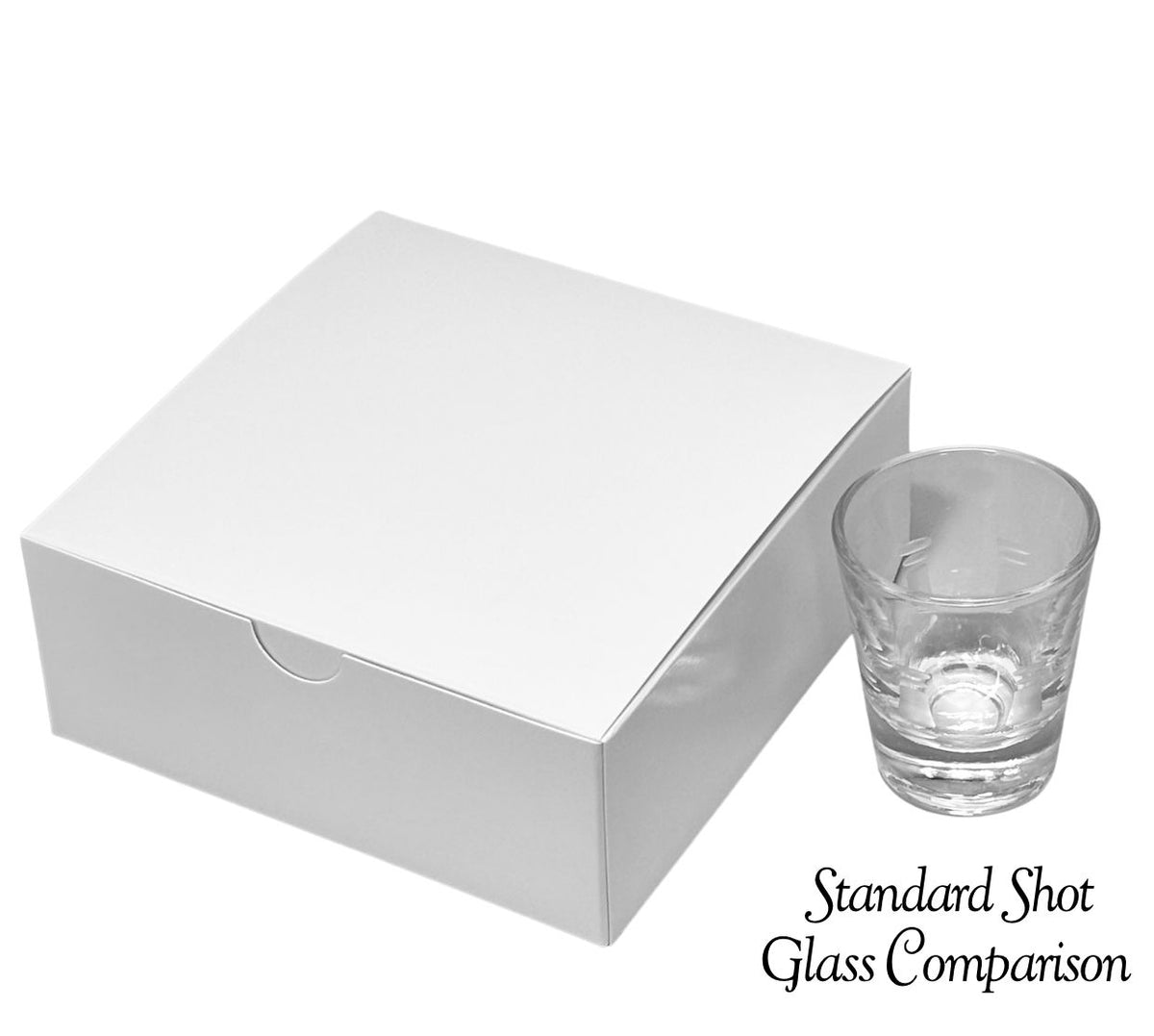 White Tuck Top Gift Box - 5x5x2" / 10 Boxes