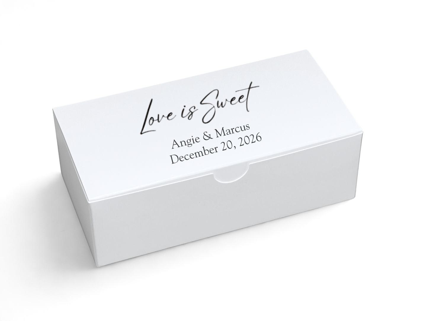 Personalized Favor Box 6 x 3 x 2" / 25 Boxes