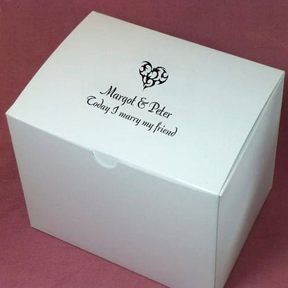 Personalized Favor Box 6 x 4 x 4" / 25 Boxes