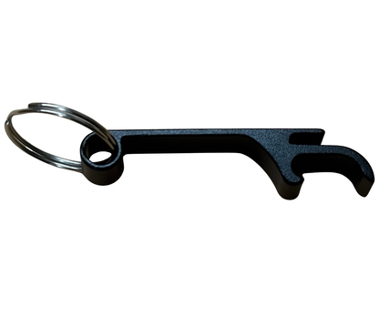 Engraved Alumimum Bottle Opener with Keychain - 10 Pieces