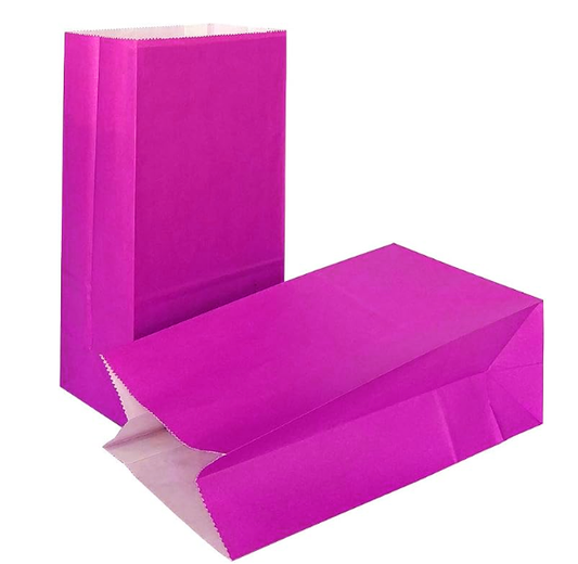 Gloss Paper Small Lunch Bag/Treat Bag - PURPLE / 10 Bags