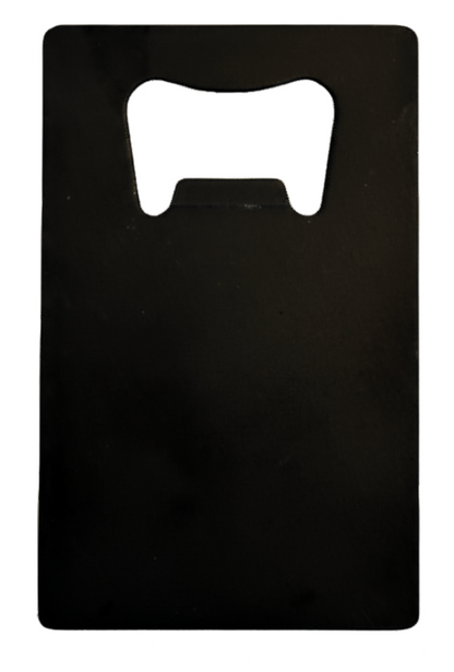 Laser Engraved Card Sized Bottle Opener / Black