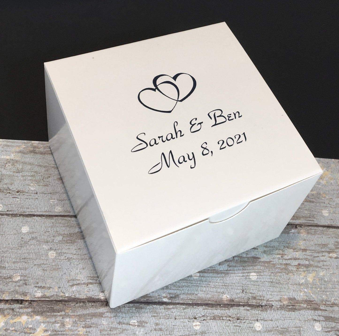 Personalized Favor Box 4 x 4 x 3" / 25 Boxes