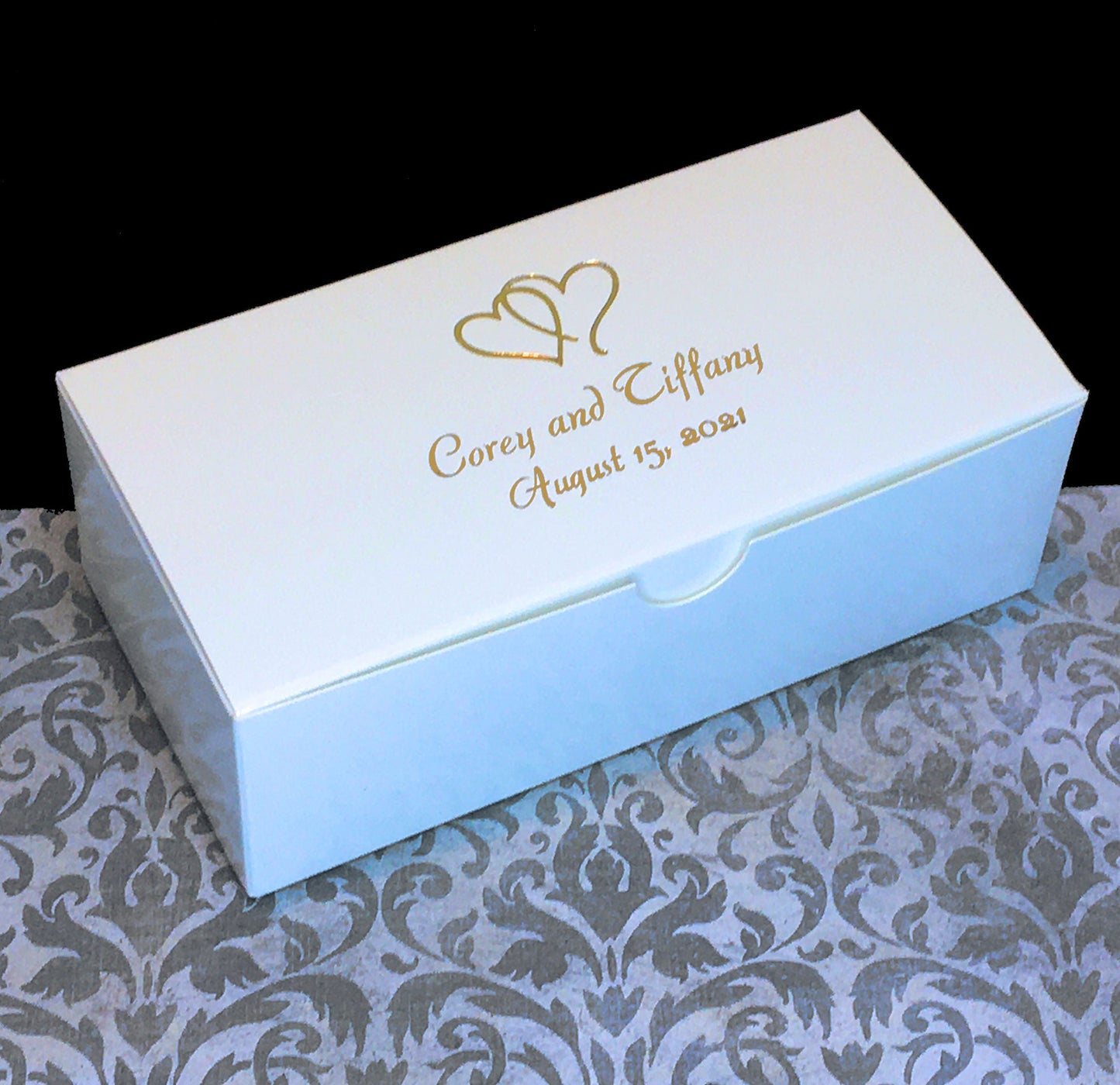 Personalized Favor Box 6 x 3 x 2" / 25 Boxes