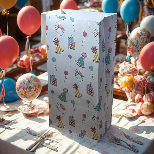 Paper Gift Lunch Bag - Party Theme