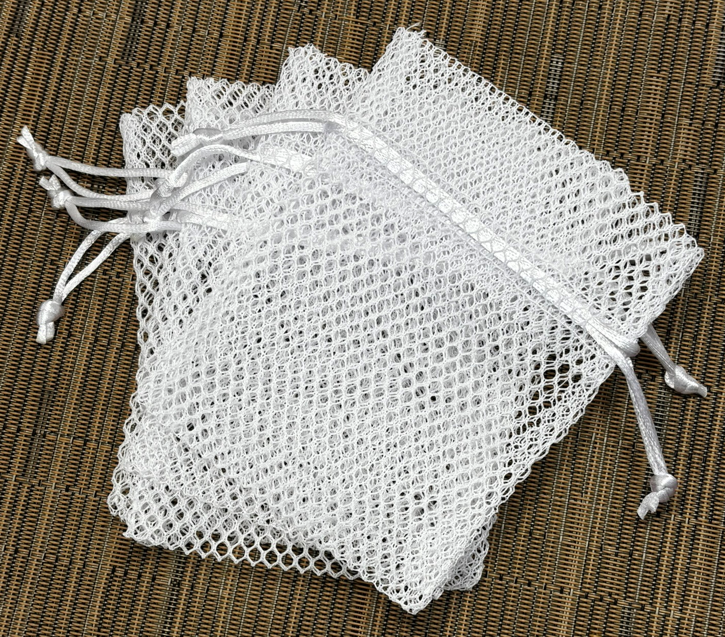 White Net Mesh Bag 4x5" / 10 Bags