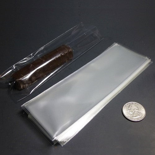 Clear 1.5mil Polypropylene 'Cellophane' Favor Treat Bags 2 x 6" / 50 Bags
