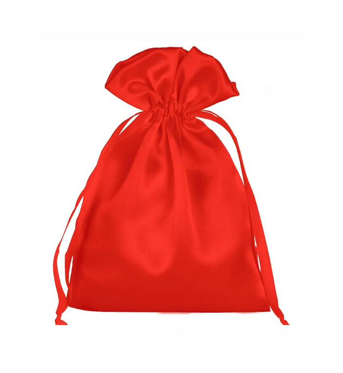 Satin Bags 5 x 8" / 10 Bags - RED
