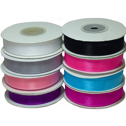 Organza Mono Edge Sheer Ribbon 25 yds x 5/8"