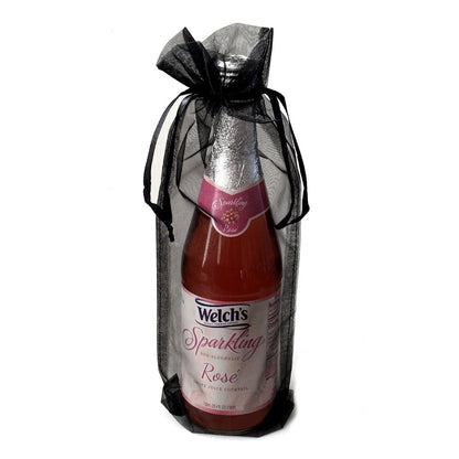 Organza Pouches Wine Bottle Gift Bags 6 x 15" - 6 Bags