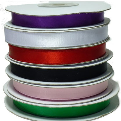 Polyester Single Face Satin Ribbon / 3/8" x 25 yards